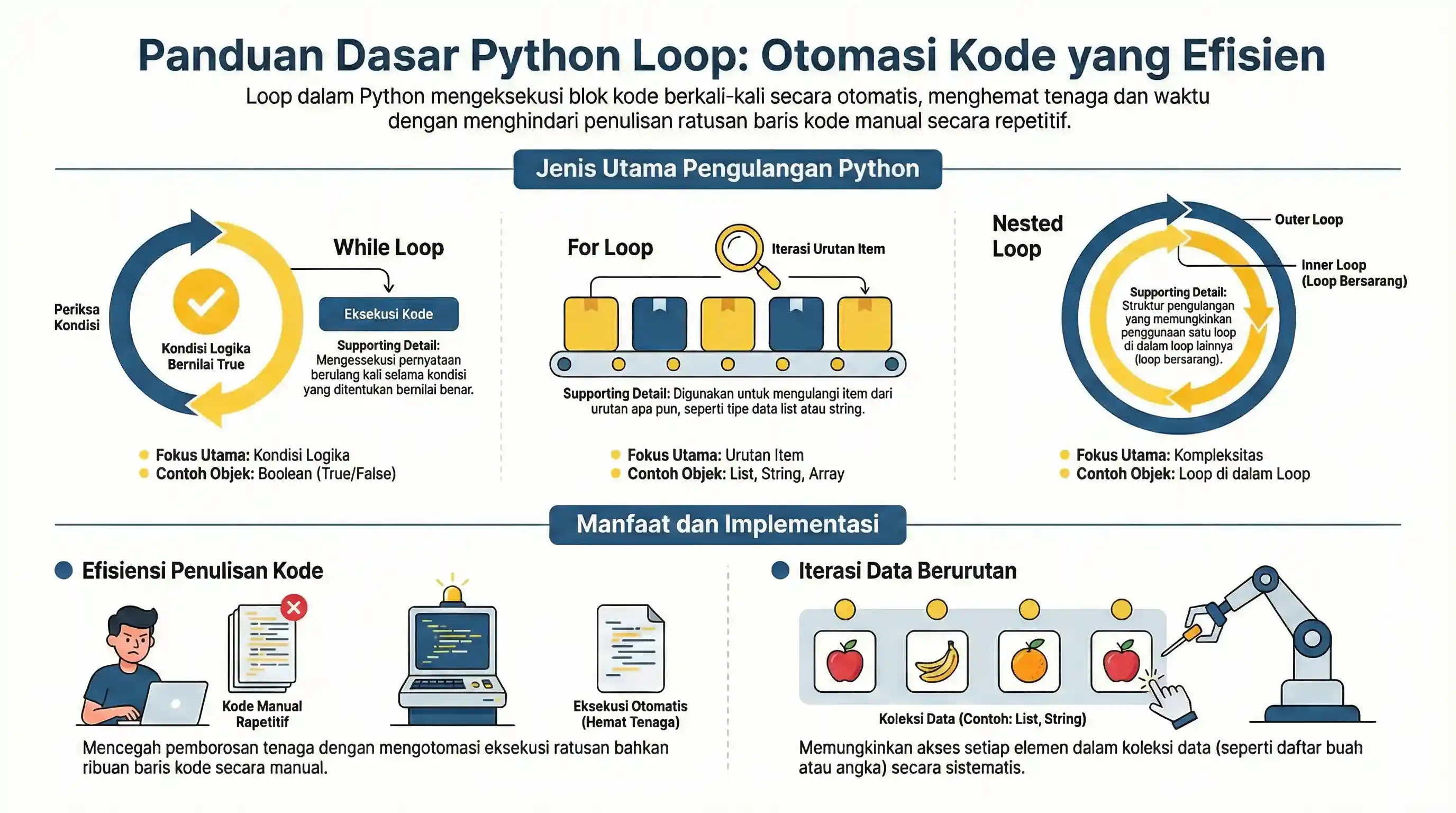 Loop Python - While, For, Nested Loop